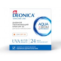 Deonica  дневной крем для лица увлажняющий для всех типов кожи SPF 30, 50 мл